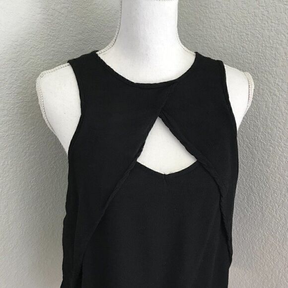 Free People Womens Black Keyhole Pullover Top XS - Picture 4 of 8